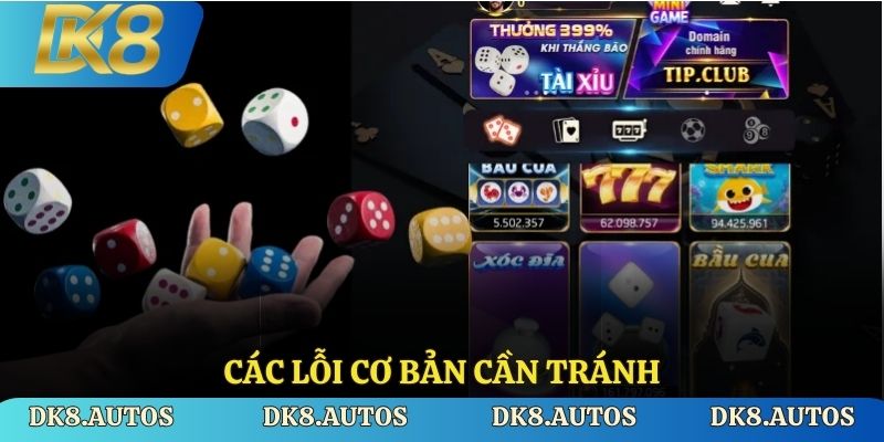 Các lỗi cơ bản cần tránh